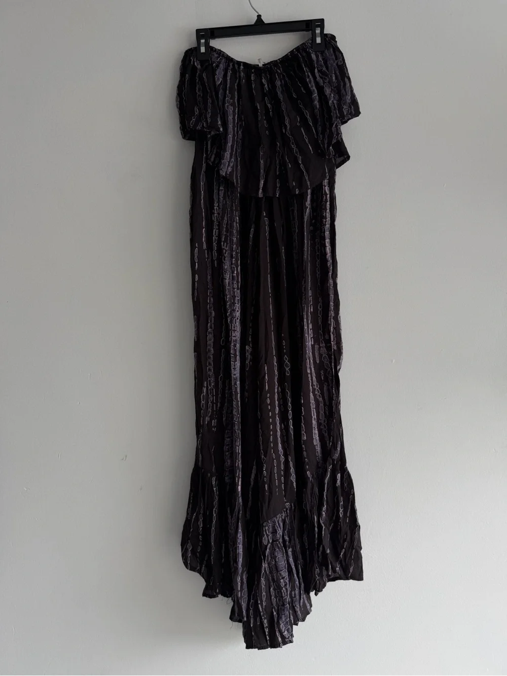 Free People Black Summer Vibes Strapless Wide Leg Jumpsuit Small 8684